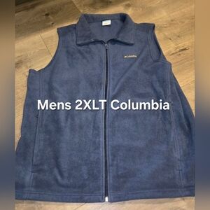 Columbia Men’s Navy Full-Zip Fleece Vest